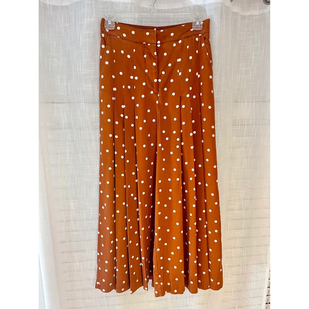Anthropologie Maeve Isobel Pleated Wide Leg Trousers
